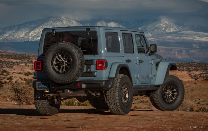 Vista trasera del Jeep Wrangler