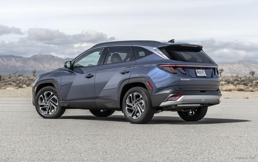 Dimensiones y parachoques trasero del Hyundai Tucson 2025