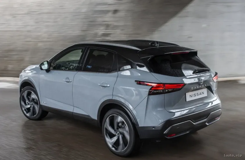 Nissan Qashqai e-Power vista lateral y parachoques trasero