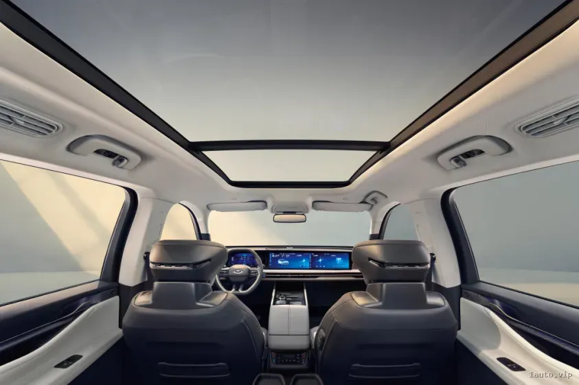 Techo panorámico e interior moderno del Ford Edge 2024